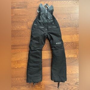 Klim Black Snow Bib Overalls-NEW
